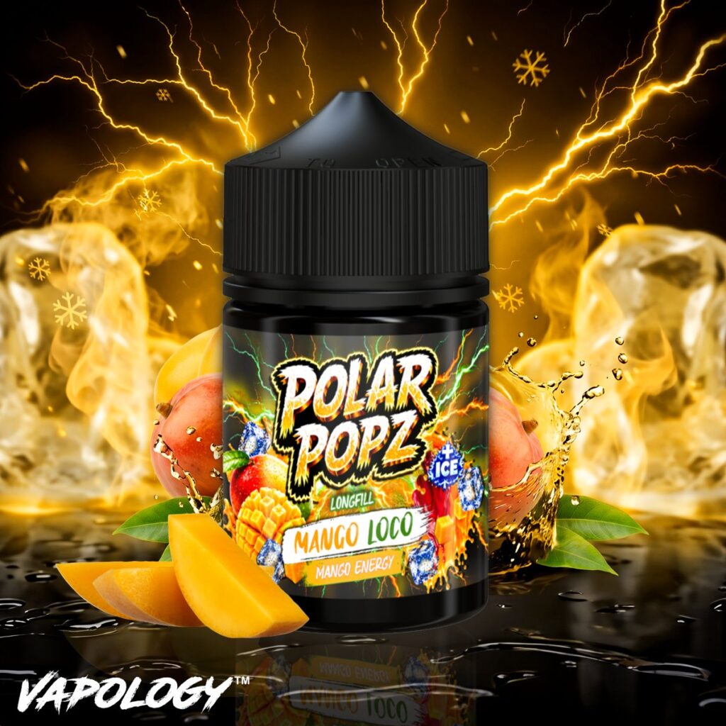Mango Loco Polar Popz Energy 60ml vape longfill bottle by Vapology