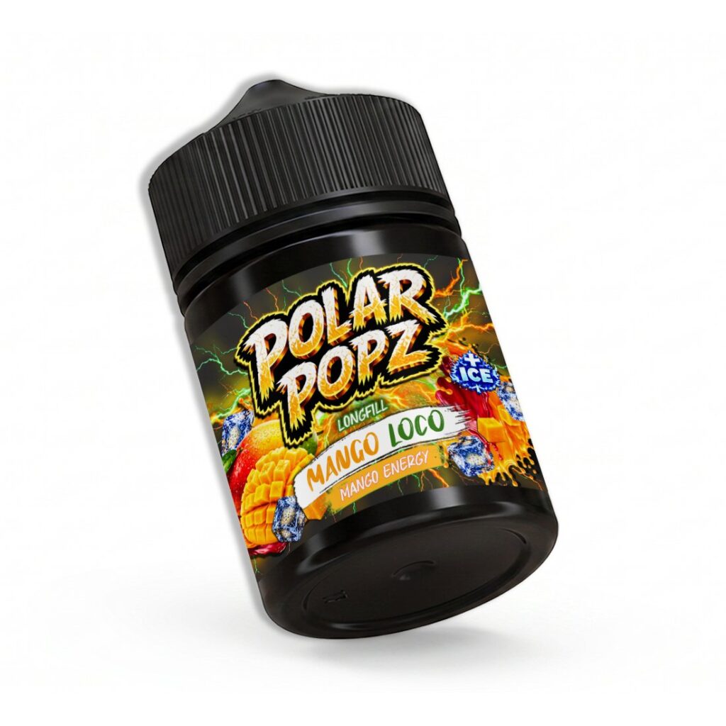 Slushee 60ml longfill vape bottle, Mango Loco flavour, by Vapology