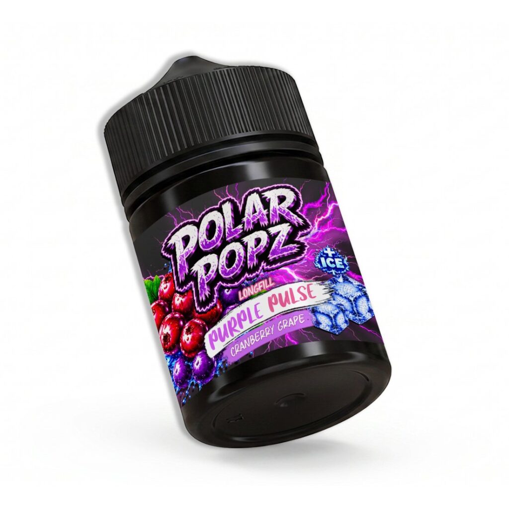 Slushee 60ml longfill vape bottle, Purple Pulse flavour, by Vapology
