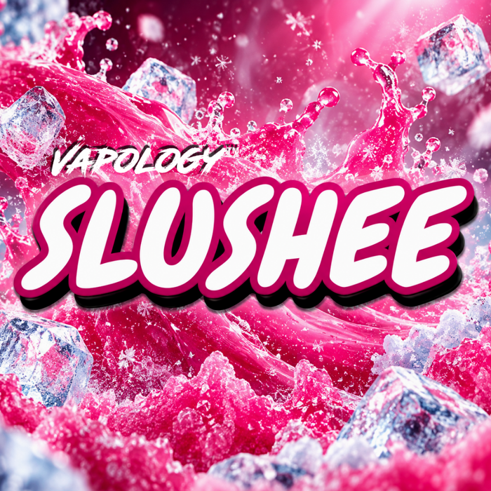 Slushee vape longfill range logo by Vapology