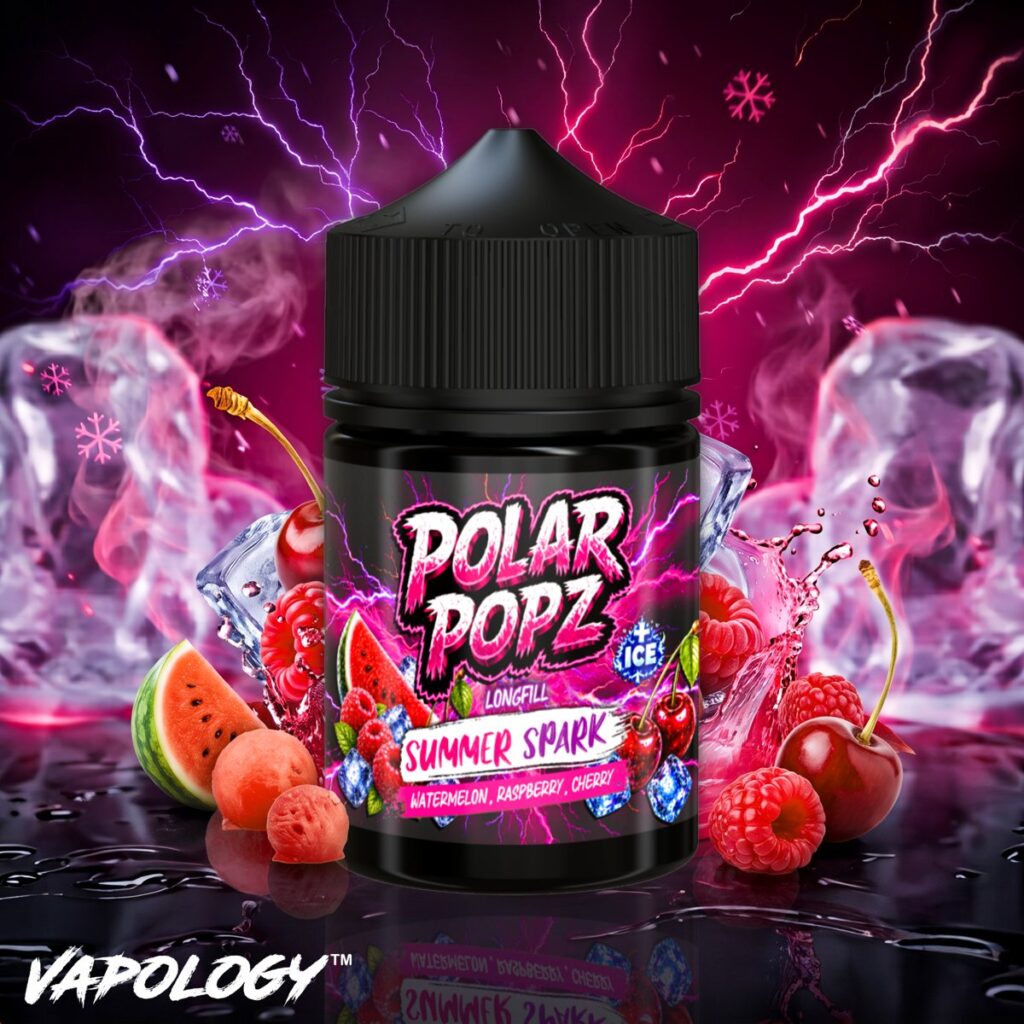 Summer Sparks Polar Popz Energy 60ml vape longfill bottle by Vapology