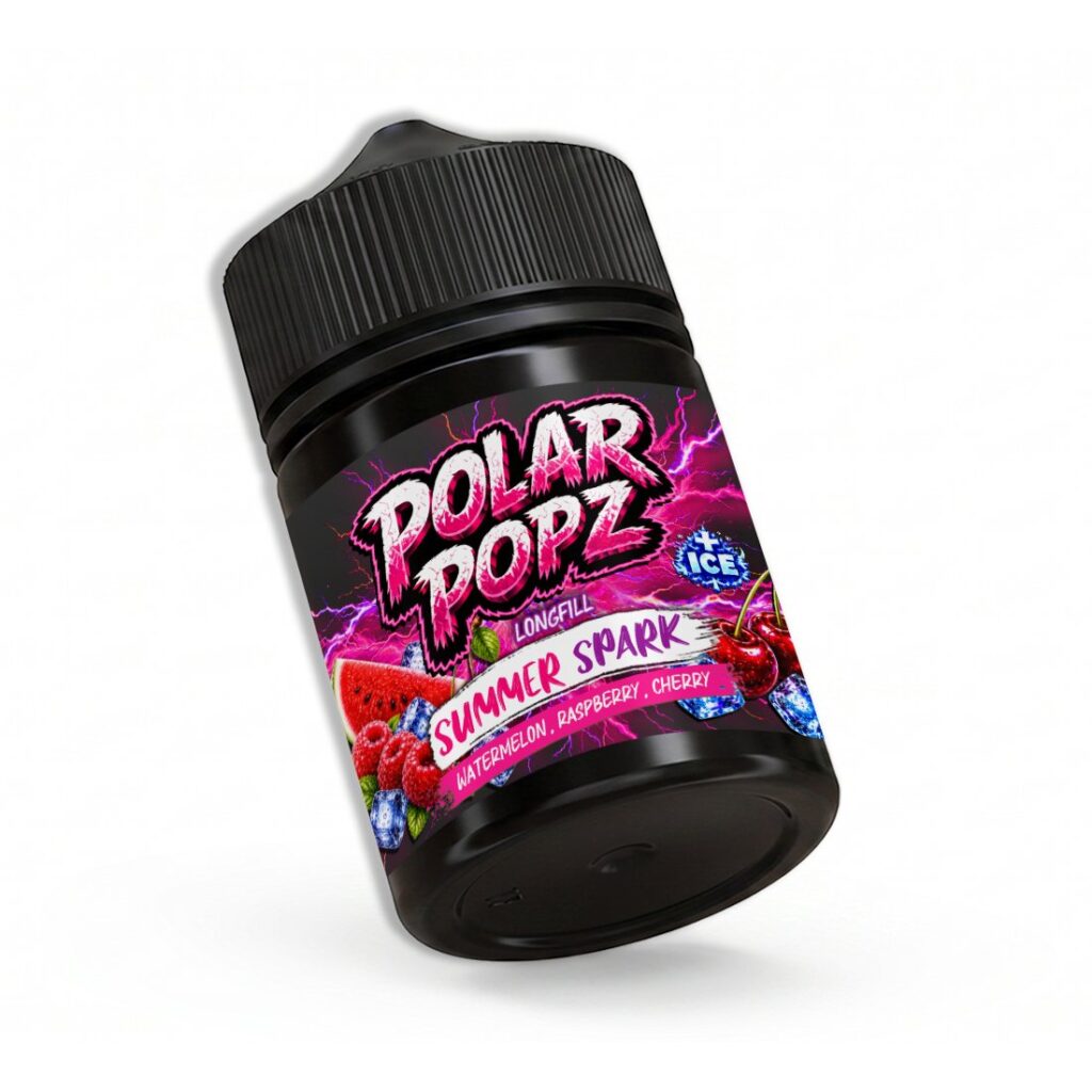 Slushee 60ml longfill vape bottle, Summer Sparks flavour, by Vapology