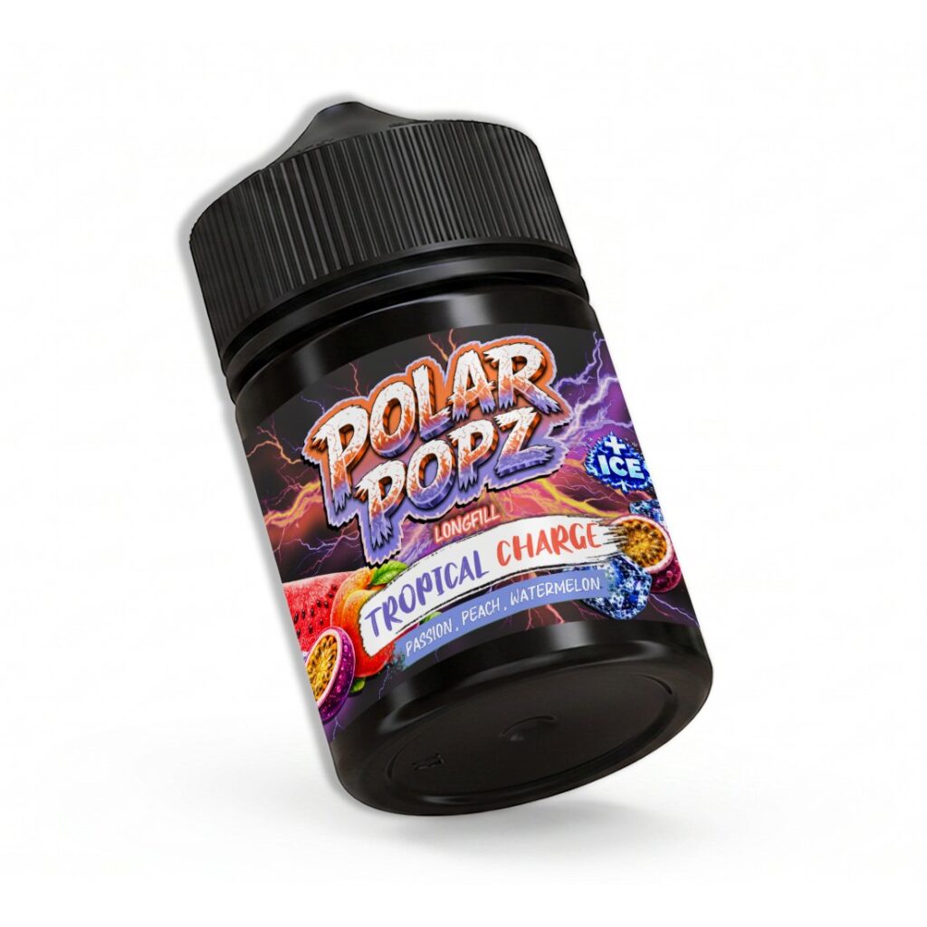 Slushee 60ml longfill vape bottle, Tropical Charge flavour, by Vapology